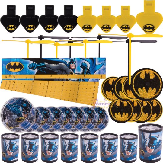 Batman Party Favours Pack (48 Pieces) | Discontinued