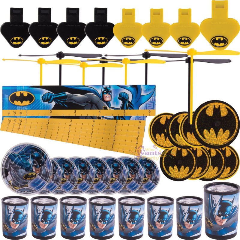 Batman Party Favours Pack (48 Pieces) | Discontinued