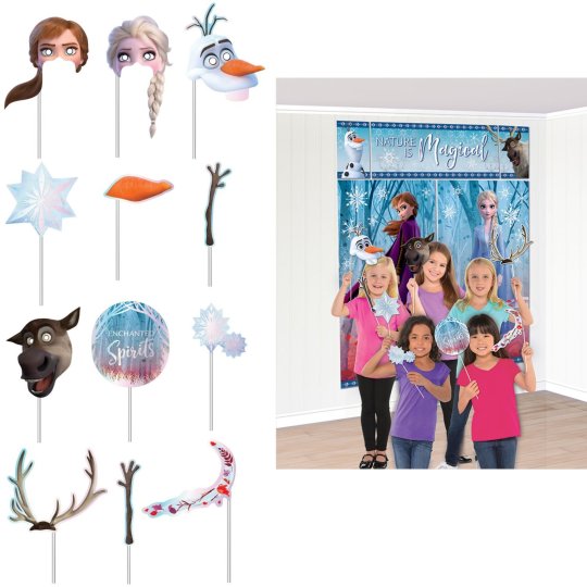 Frozen 2 Scene Setter & 12 Photo Props | Frozen 2 Party Supplies