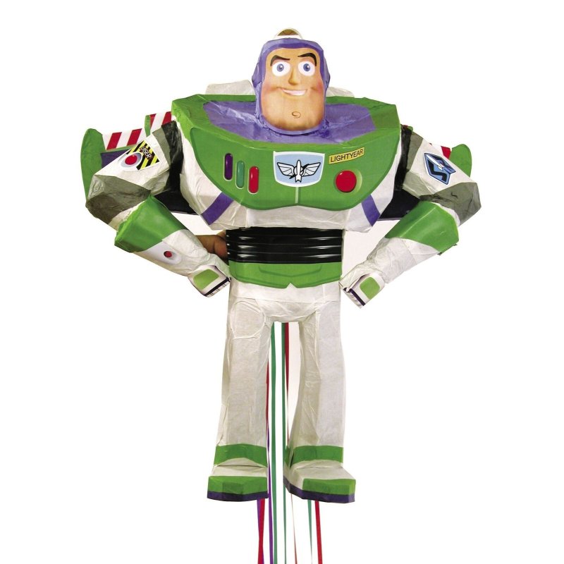 Toy Story Buzz Lightyear 3D Pull String Pinata | Toy Story Party Supplies
