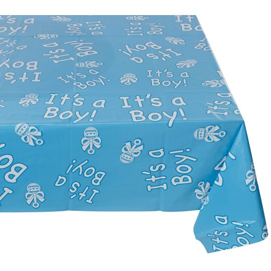 It's a Boy Plastic Tablecloth | Discontinued Party Supplies