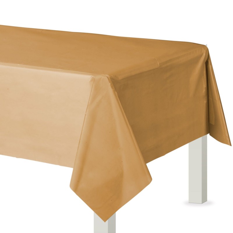 Gold Plastic Tablecover | Gold Party Supplies