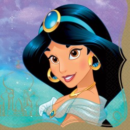 Disney Princess Jasmine Large Napkins (Pack of 16) | Disney Princess Party Supplies