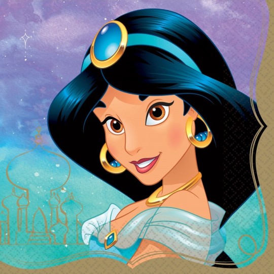 Disney Princess Jasmine Large Napkins (Pack of 16) | Disney Princess Party Supplies