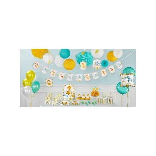 Happy Jungle Ribbon Banner | Jungle Baby Shower
