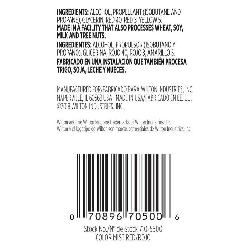 Wilton Colour Mist - Red - 42g | Edible Food Spray Party Supplies