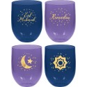 Eid Ramadan Plastic Tumbler Cups (Set of 4) | Ramadan/Eid Party Supplies