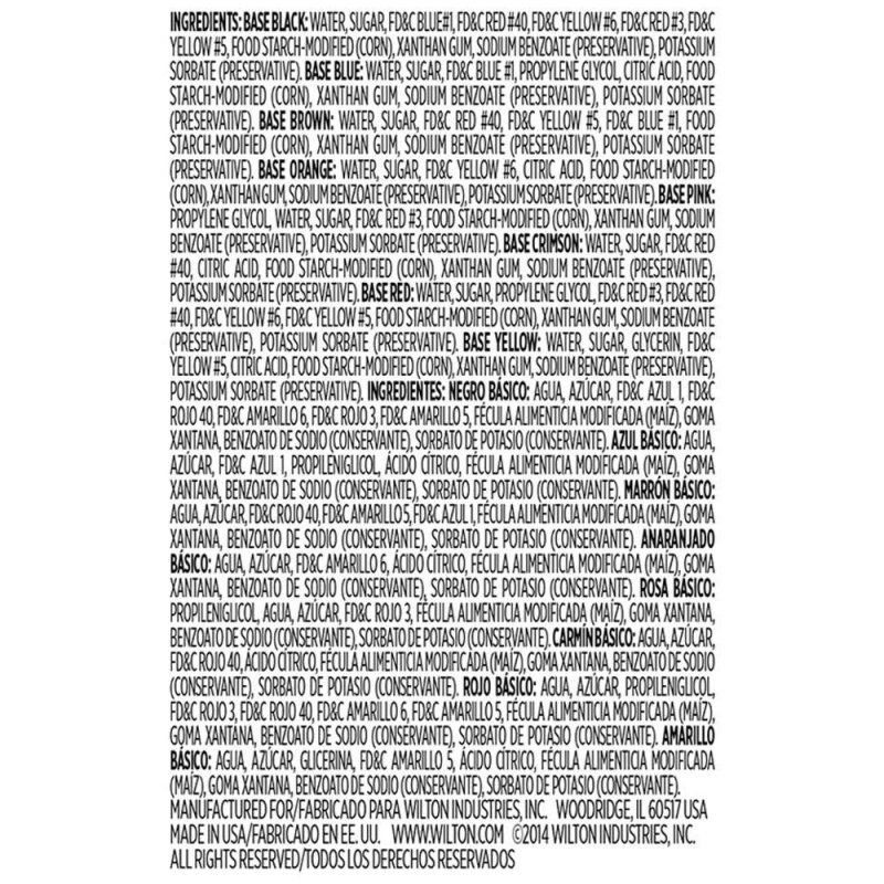 Wilton Colour Right Performance Food Colouring | Icing Colours Party Supplies