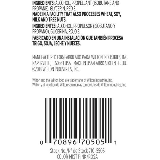 Wilton Colour Mist - Pink - 42g | Edible Food Spray Party Supplies