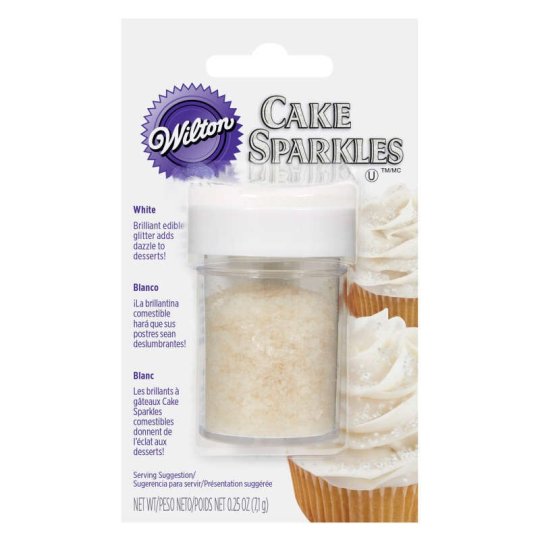 Wilton Edible White Cake Sparkles Glitter