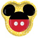 Shaped Mickey Mouse Large Plates (Pack of 8) | Mickey Mouse Party Supplies
