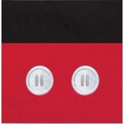 Mickey Mouse Large Napkins (Pack of 16) | Mickey Mouse Party Supplies