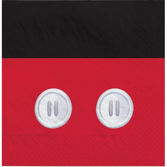 Mickey Mouse Large Napkins (Pack of 16) | Mickey Mouse Party Supplies