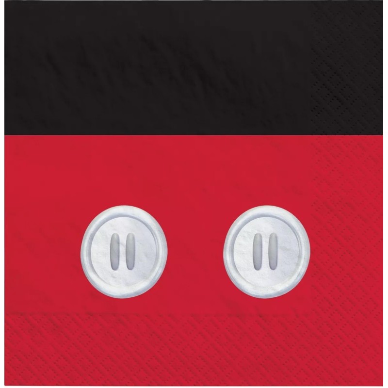 Mickey Mouse Large Napkins (Pack of 16) | Mickey Mouse Party Supplies