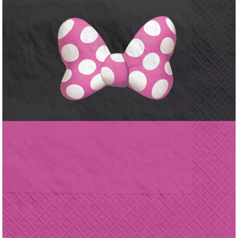 Forever Minnie Mouse Large Napkins (Pack of 16) | Minnie Mouse Party Supplies