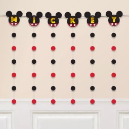Forever Mickey Mouse String Garland Banner | Mickey Mouse Party Supplies
