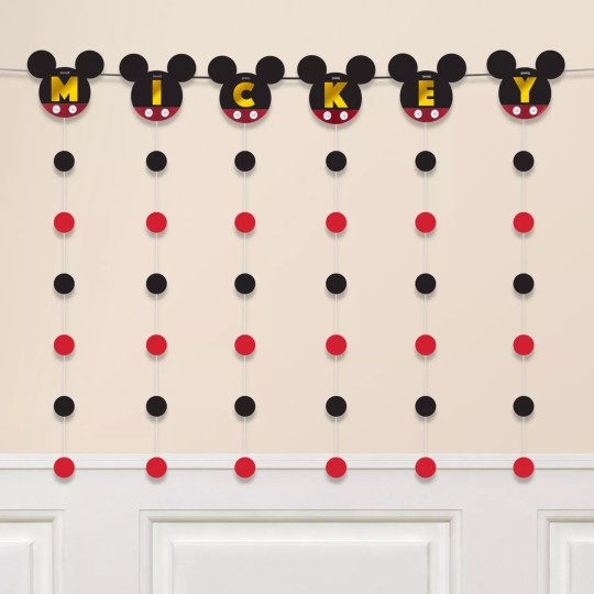 Forever Mickey Mouse String Garland Banner | Mickey Mouse Party Supplies