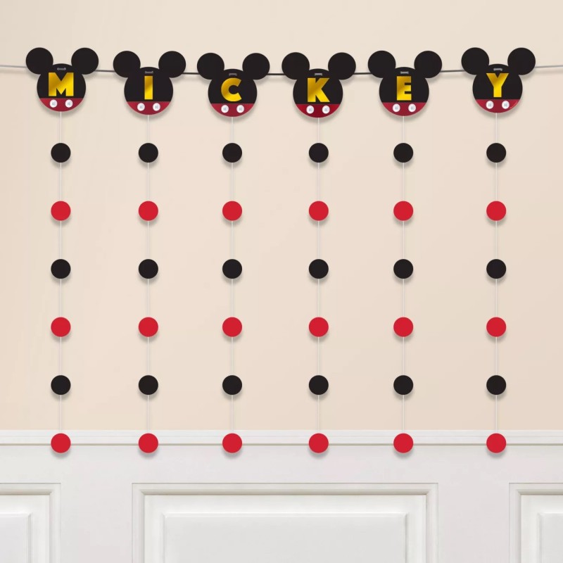 Forever Mickey Mouse String Garland Banner | Mickey Mouse Party Supplies
