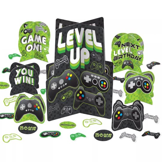 Level Up Gaming Centrepiece Kit | Video Game Party Supplies