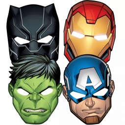 Marvel Avengers Party Masks (Pack of 8) - Avengers Party Supplies