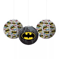Batman Lanterns (Set of 3) | Justice League Party Supplies