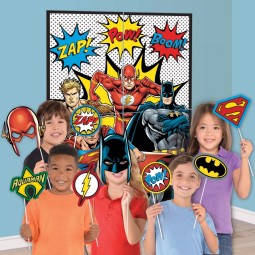 Justice League Scene Setter & Photo Props | Justice League Party Supplies