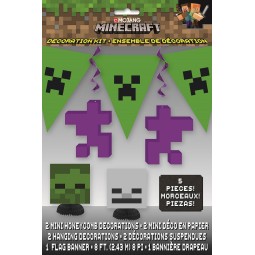 Minecraft Decorating Kit (5 Piece) | Minecraft Party Supplies