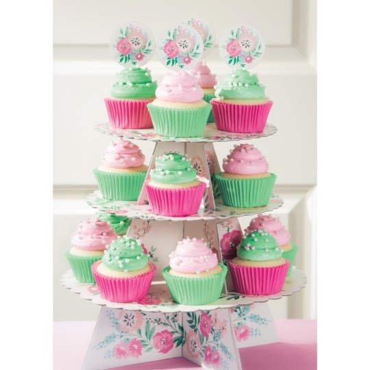Floral Tea Party Buffet Table Decorating Kit (27 Pieces) | Floral Tea Party Party Supplies