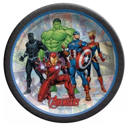 Marvel Avengers Small Paper Plates (Pack of 8) - Avengers Party Supplies