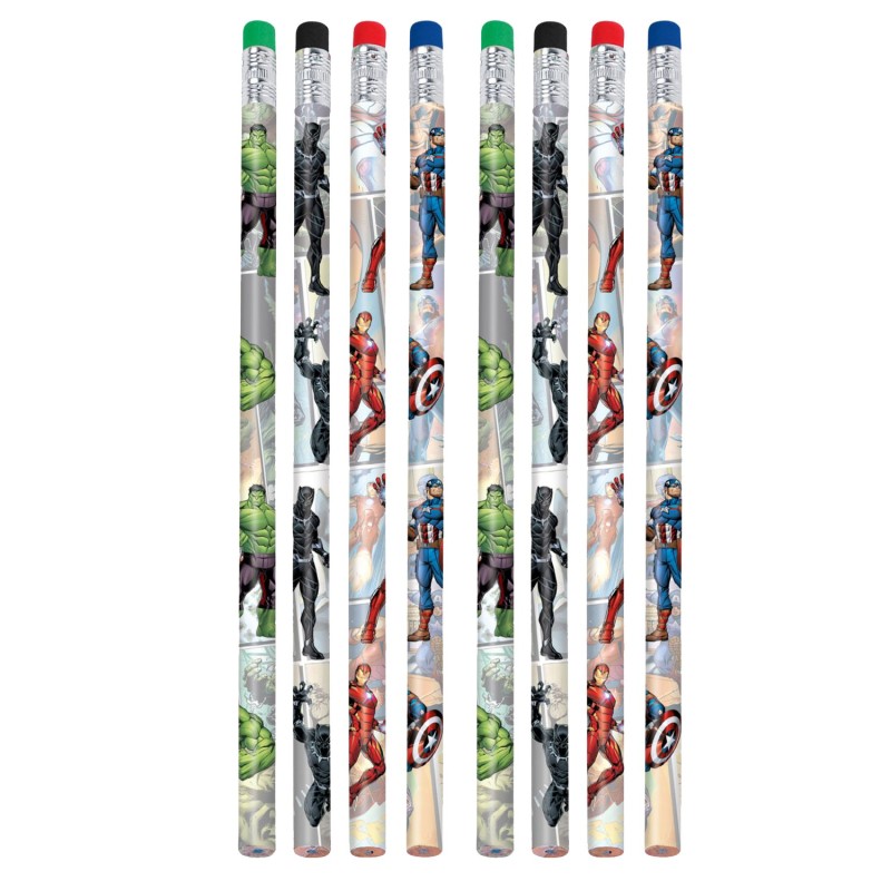 Marvel Avengers Pencils (Pack of 8) - Avengers Party Supplies