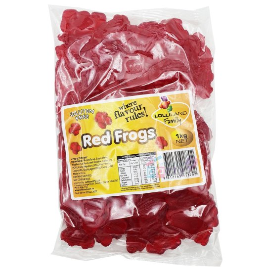 Red Frogs (1kg) | Lollies Party Supplies