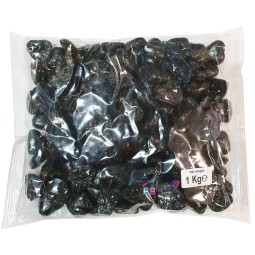 Black Foiled Chocolate Hearts (1kg) | Lollies Party Supplies