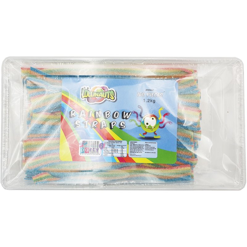Rainbow Sour Straps (1.2kg) | Lollies Party Supplies