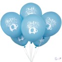 Blue Baby Elephant Baby Shower Balloons (Pack of 8) | Blue Baby Elephant Party Supplies