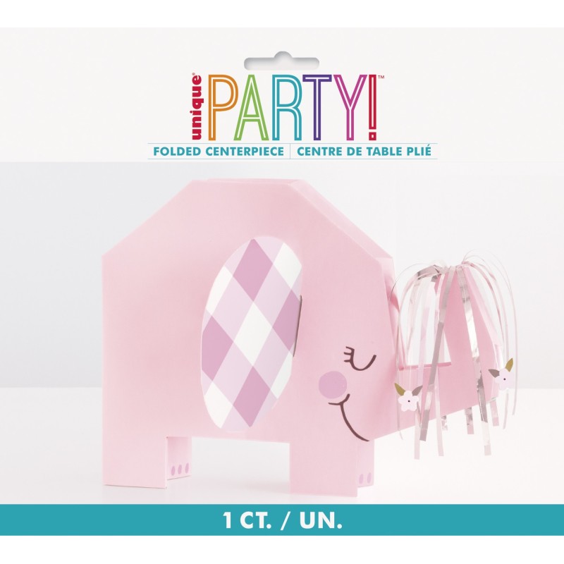 Pink Baby Elephant Centrepiece | Pink Baby Elephant Party Supplies