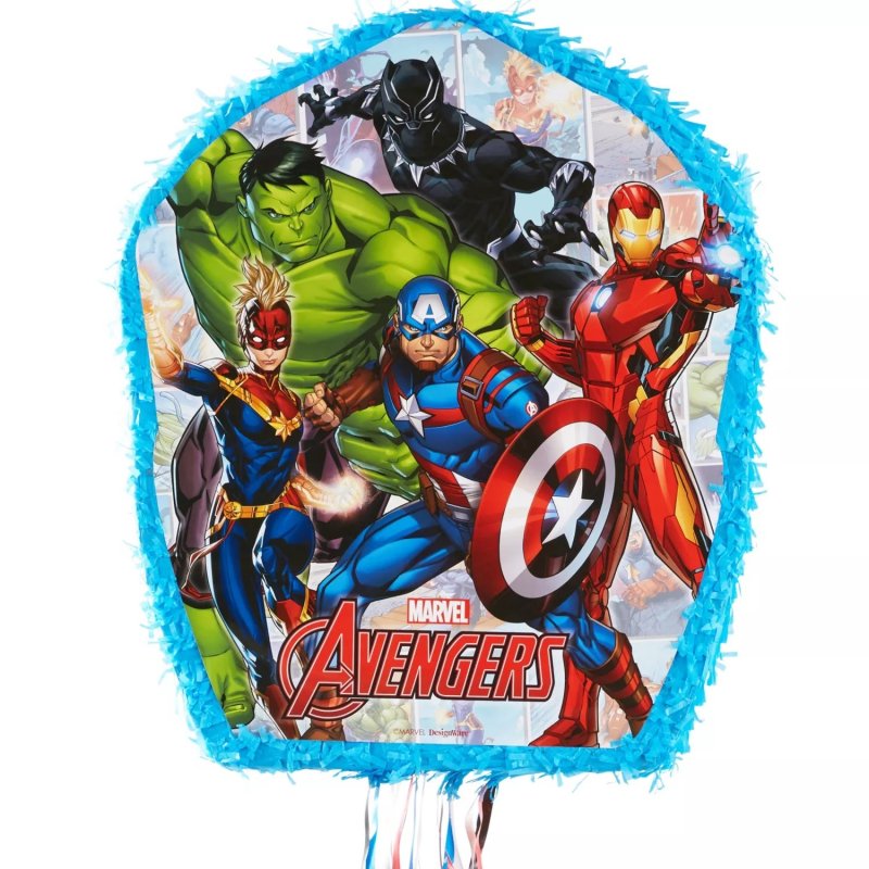 Pull String Marvel Avengers Pinata | Avengers Party Supplies