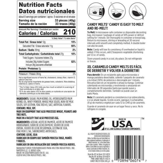 Wilton Candy Melts - Pink 340G | Candy Melts Party Supplies