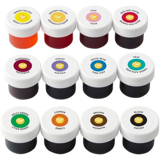 Wilton Icing Colours Set (Pack of 12) | Icing Colours