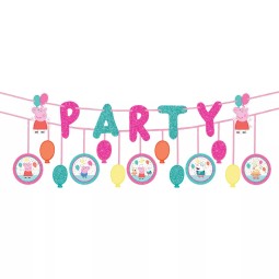 Glitter Peppa Pig Party Banners (Set of 2) | Peppa Pig Party Supplies