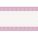 Pink Hearts Baby Shower Plastic Tablecover | Baby Girl Party Supplies