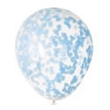 Blue Heart Confetti Balloons (Pack of 5) | Baby Boy Party Supplies