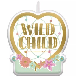 Boho Birthday Girl Candle | Boho Birthday Party Supplies