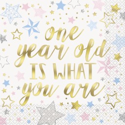 Twinkle Twinkle Little Star Small Napkins (Pack of 16) | Twinkle Twinkle Little Star Party Supplies