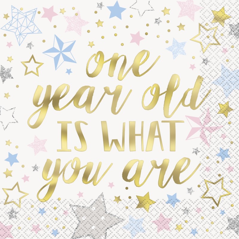 Twinkle Twinkle Little Star Small Napkins (Pack of 16) | Twinkle Twinkle Little Star Party Supplies