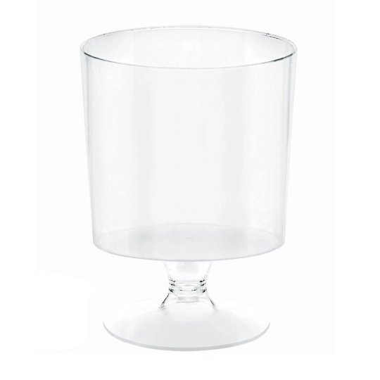 Clear Mini Plastic Pedestal Cups (Pack of 12) | Dessert Cups