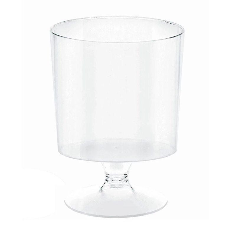 Clear Mini Plastic Pedestal Cups (Pack of 12) | Dessert Cups