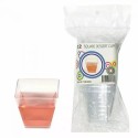 Clear Mini Plastic Square Dessert Cups (Pack of 12)