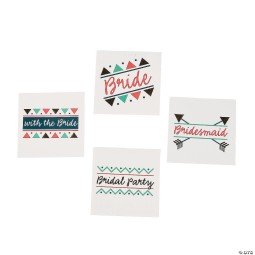 Bridal Shower Tattoos (Set of 12) | Hens Night Party Supplies