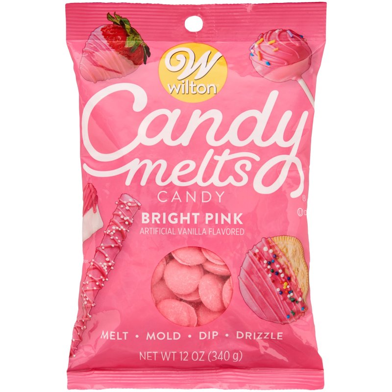 Wilton Candy Melts - Bright Pink 340G | Candy Melts Party Supplies