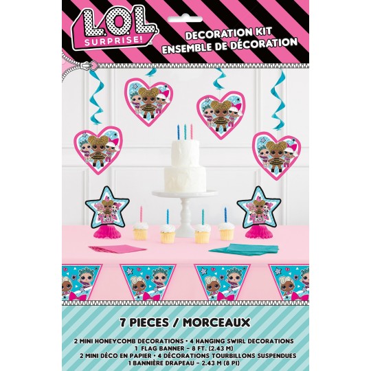 LOL Surprise Decorating Kit (7 Pieces) | LOL Surprise Party Supplies